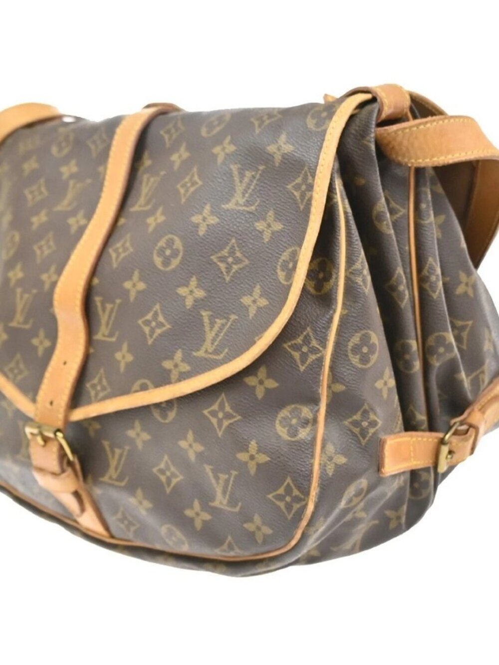 LOUIS VUITTON Saumur 35 Shoulder Bag Monogram Leather BN France M42254 84YJ109 - Picture 2 of 16